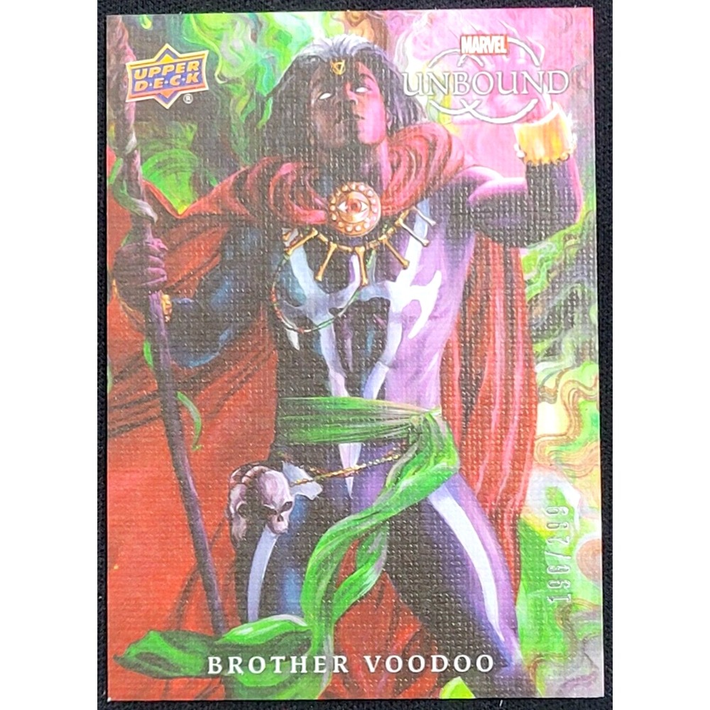 2022 MARVEL UNBOUND‎ BROTHER VOODOO CANVAS #D 196/299